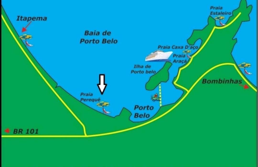 100M Da Praia - Novo, Amplo E Com 4 Camas De Casal Portobelo Exterior foto